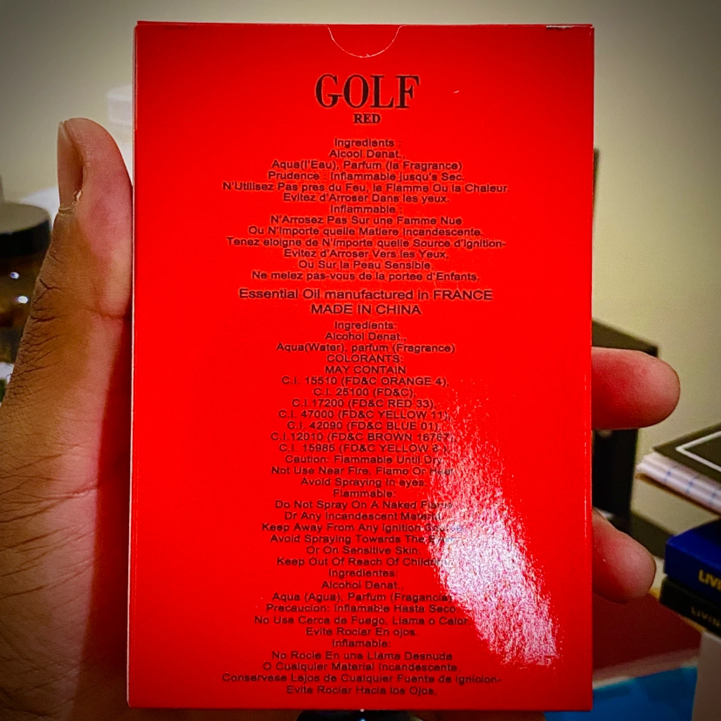 Men’s Luxury Fragrance – GOLF RED Cologne (Long Lasting) - photo 2