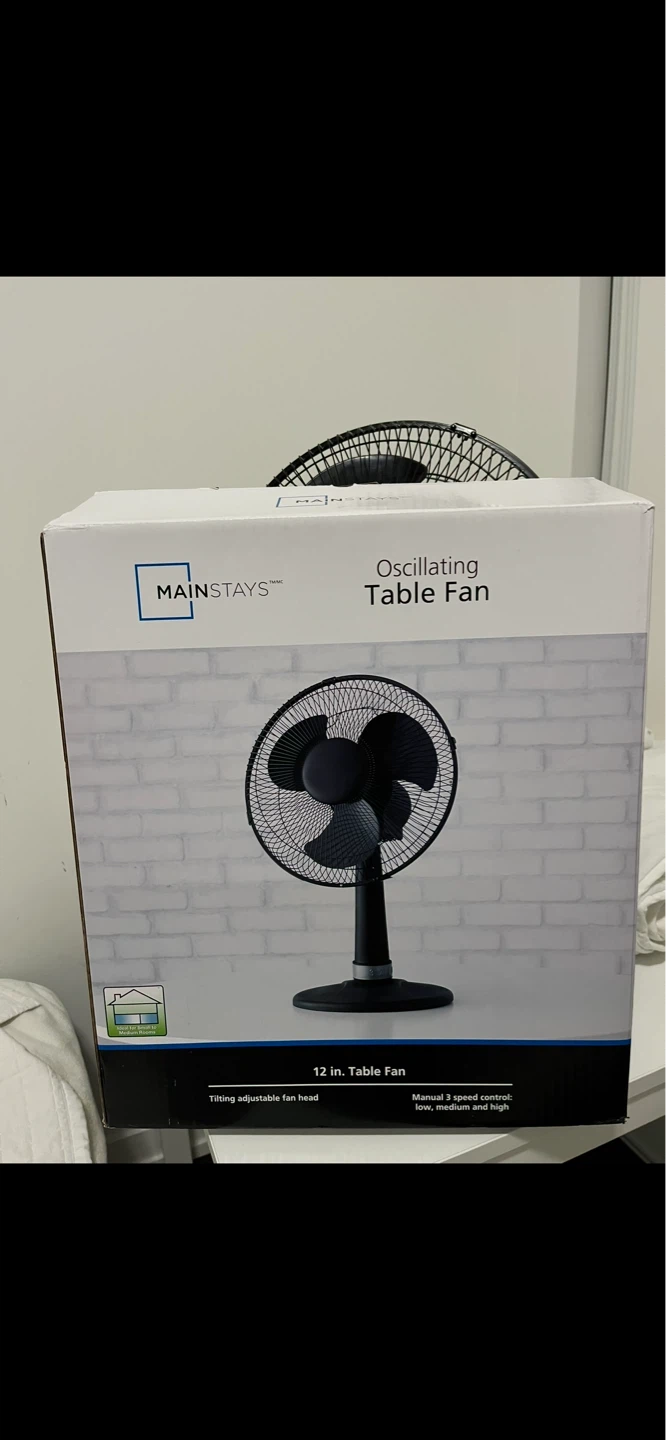 Mainstays 12" Oscillating Table Fan - photo 2