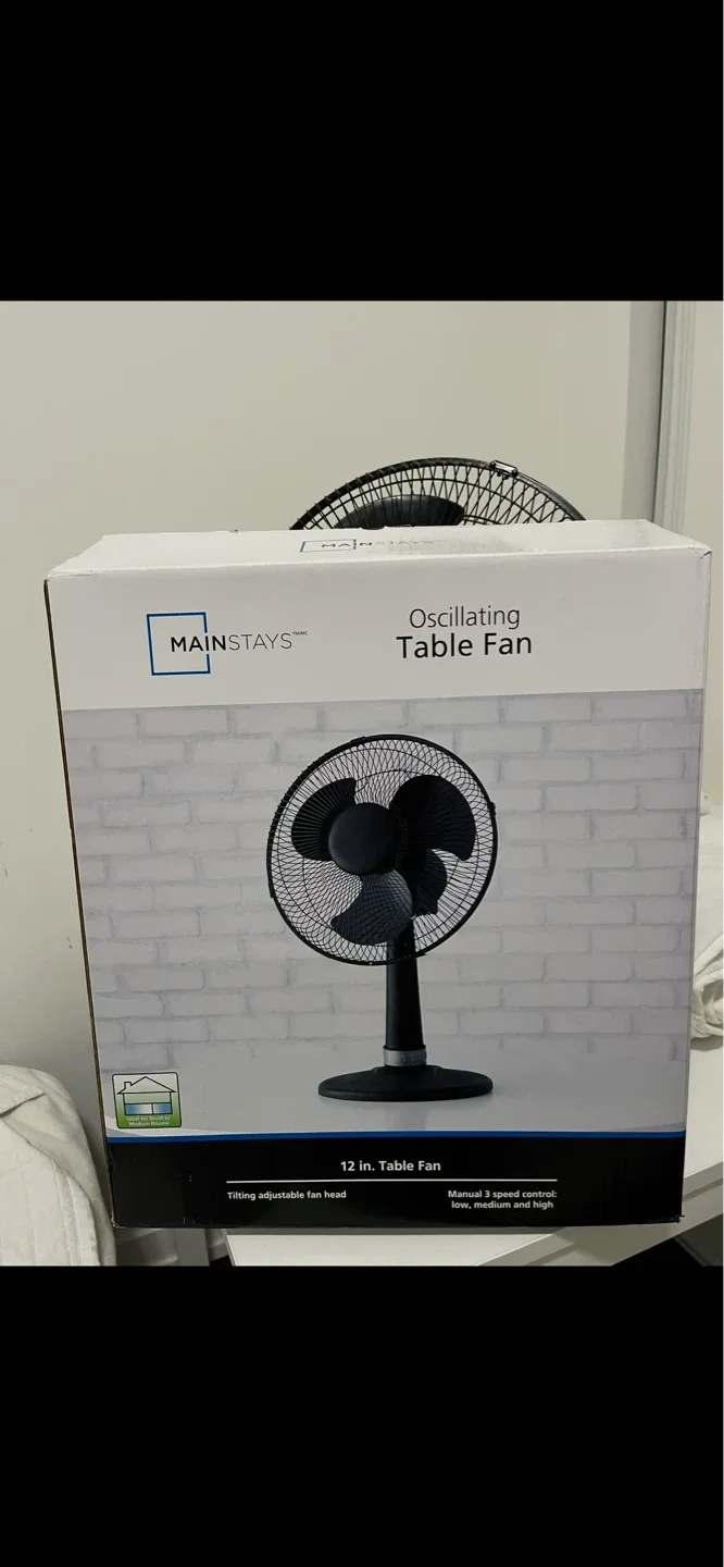Mainstays 12" Oscillating Table Fan - photo 2