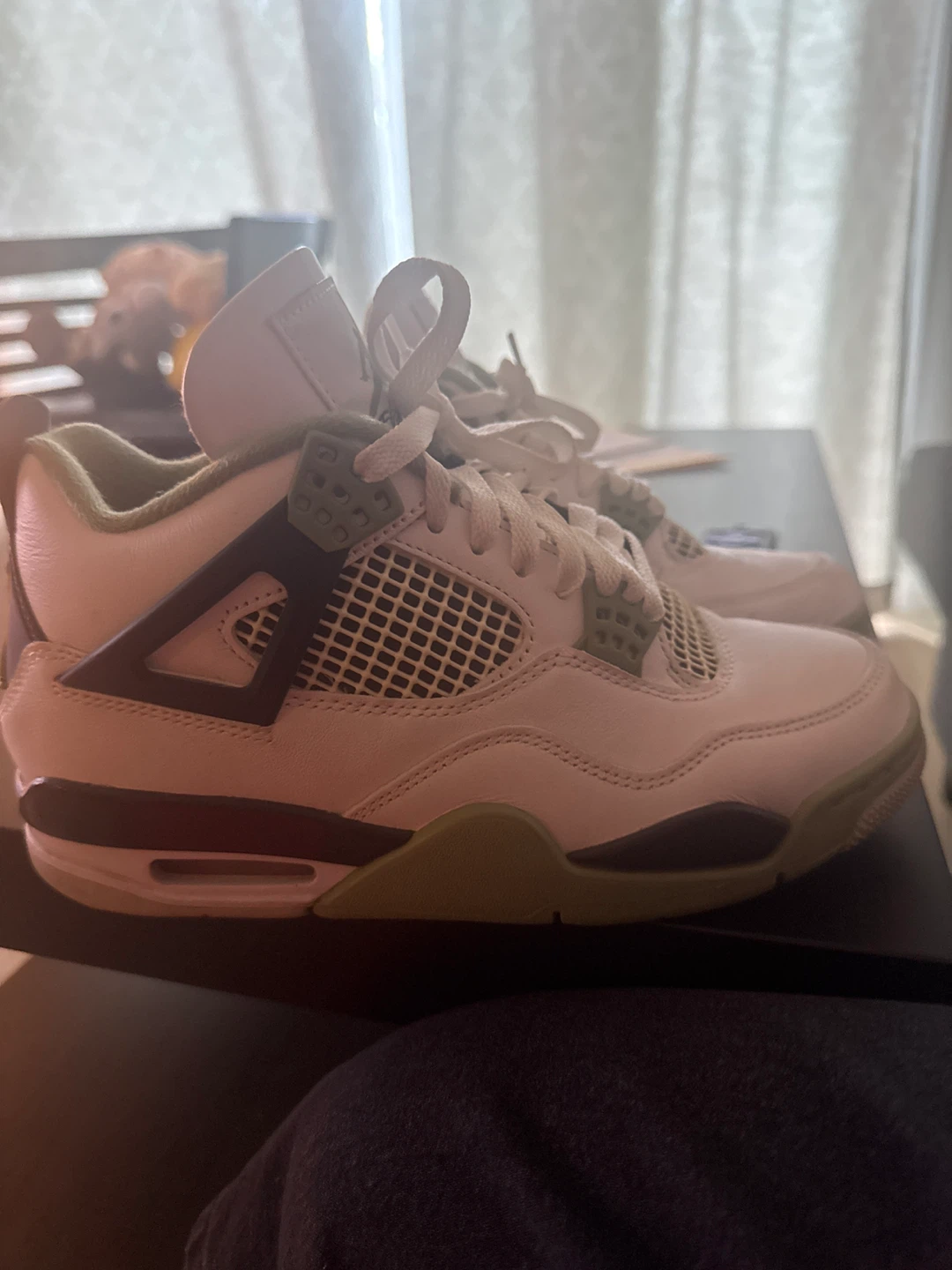 Seafoam Green Jordan4s - photo 3