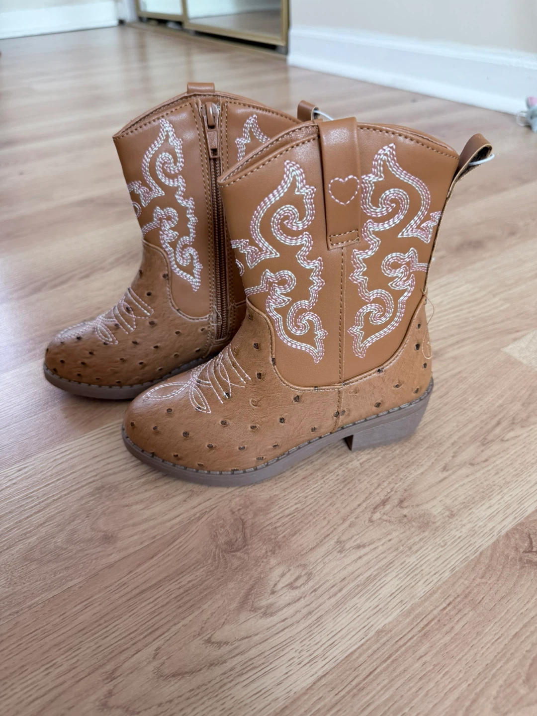 Brown Western girls Cowboy Boots-size 7⚽️ - photo 2