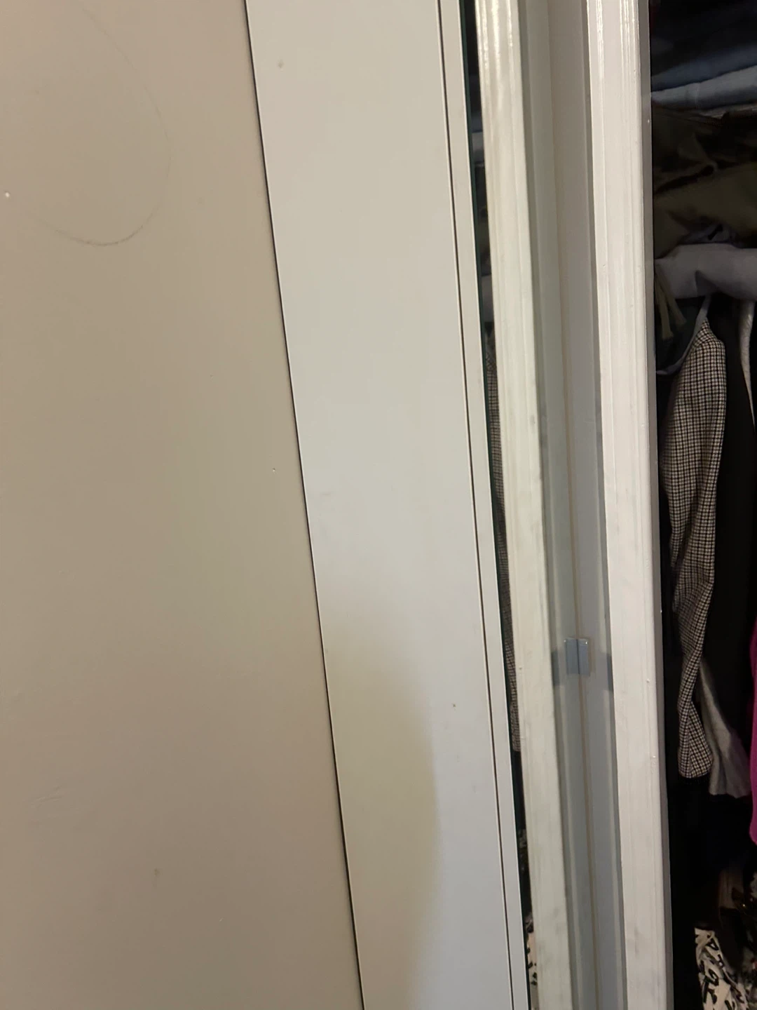 White Full-Length Mirrored Sliding Closet Door - photo 2