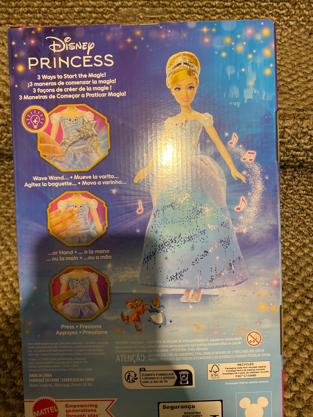 ⚽ Disney Princess Cinderella Enchanted Ballgown Doll - photo 2