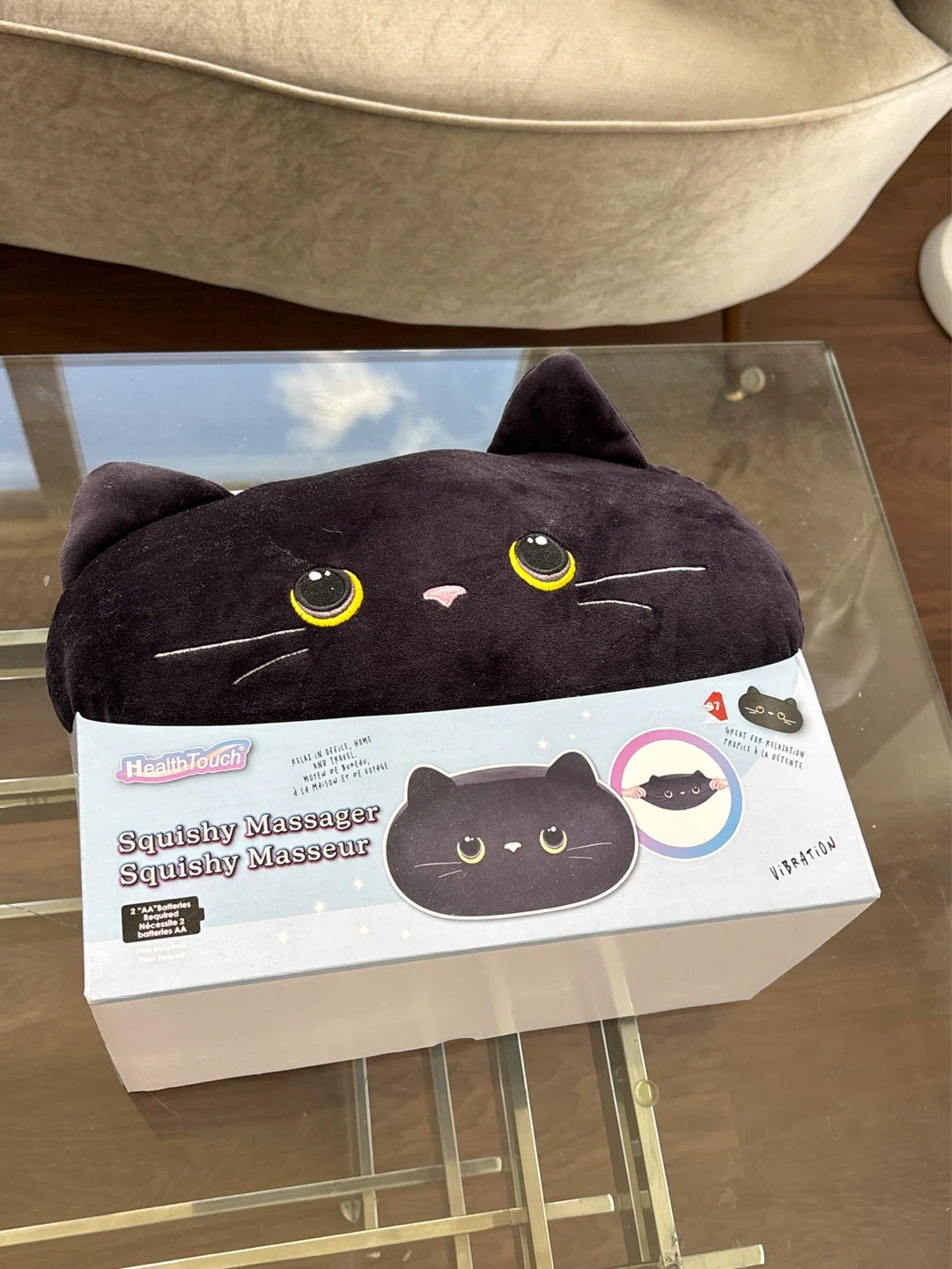 HealthTouch Squishy Massager - Black Cat