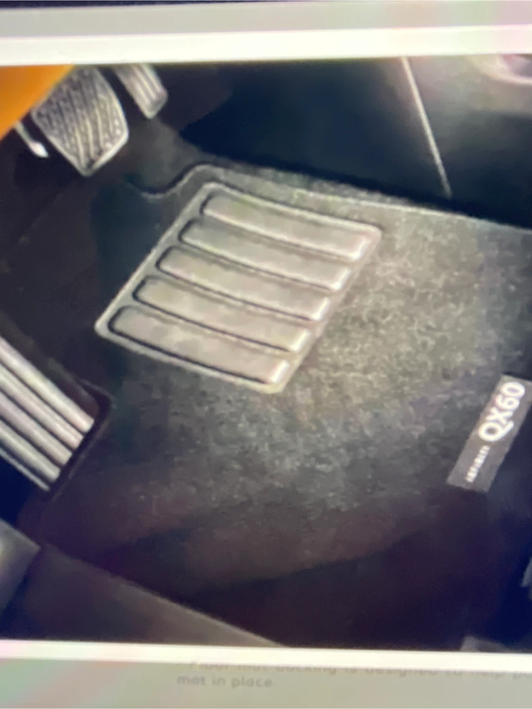 Infiniti QX60 OEM carpet mats.