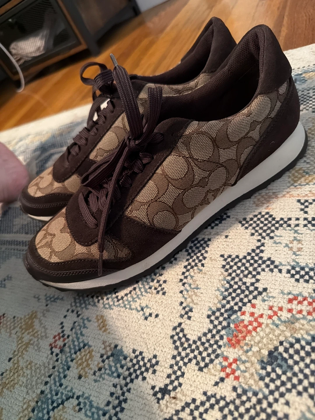 Coach Signature Canvas Sneakers - photo 3