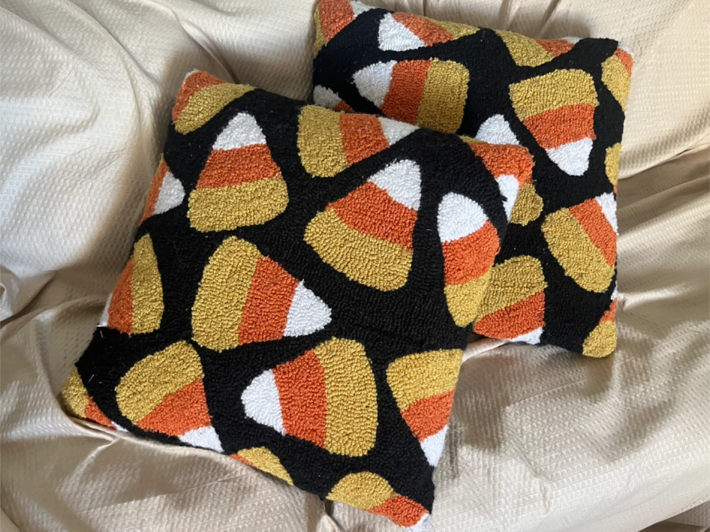 Two Candy Corn Throw Pillows (Set of 2) - photo 3