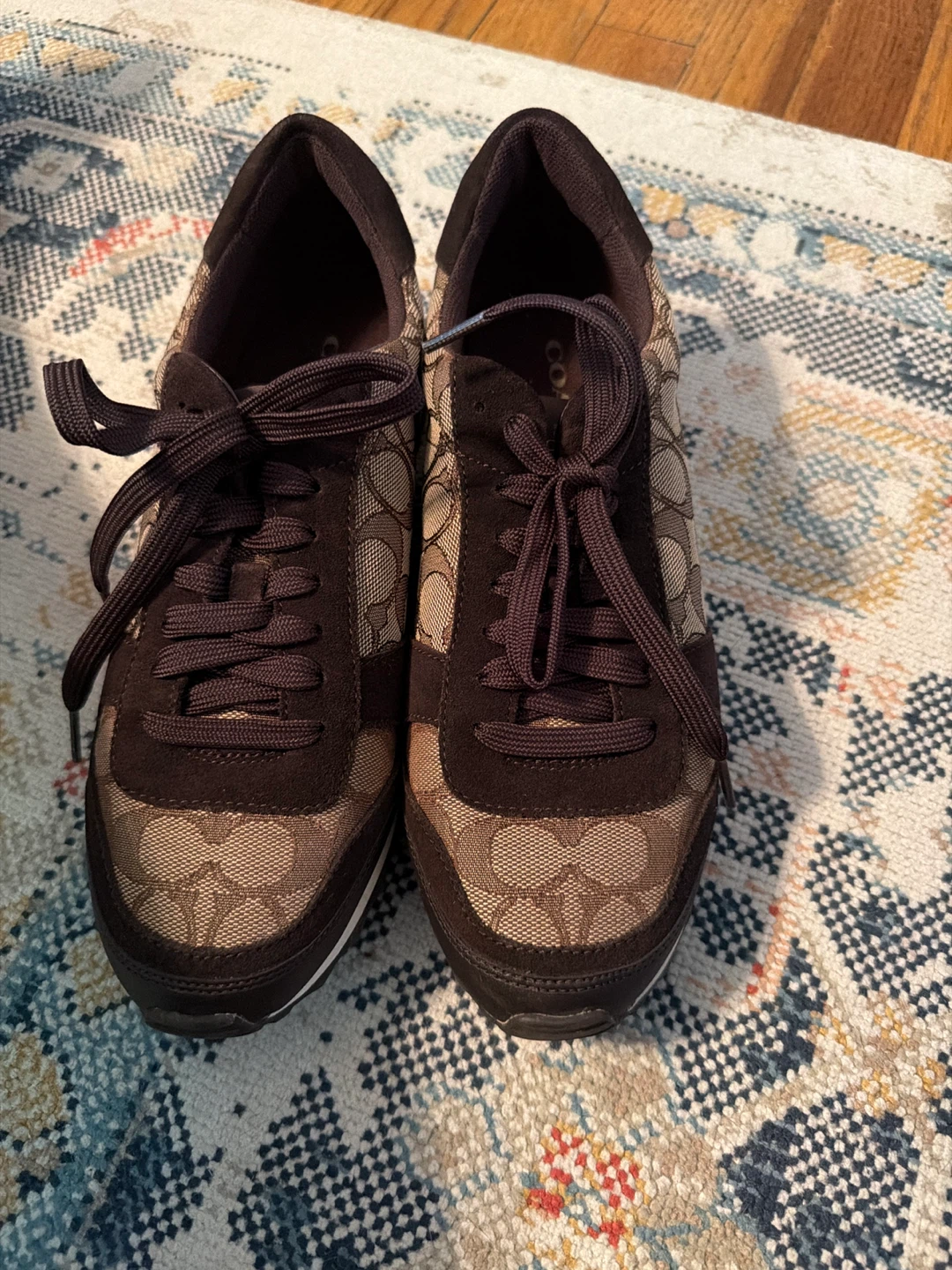 Coach Signature Canvas Sneakers - photo 2