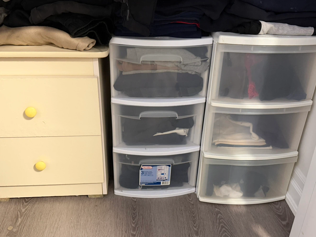 Sterilite 3 Drawer Plastic Organizer