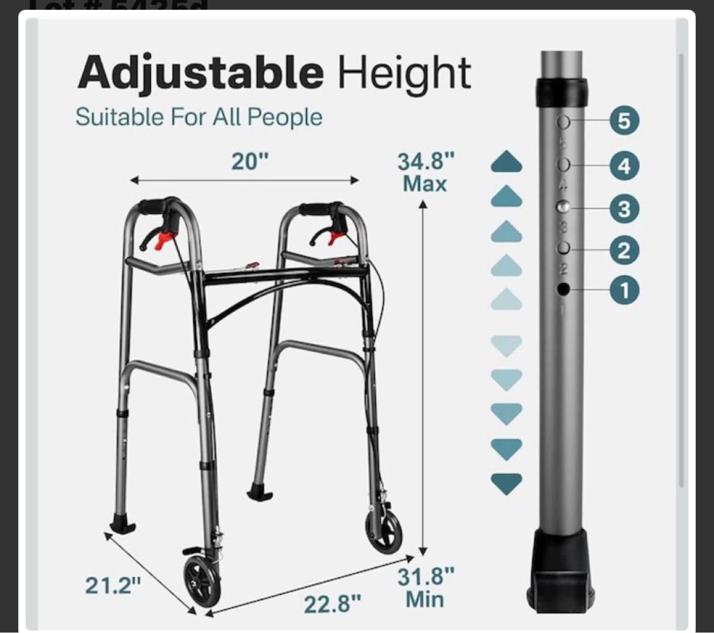 Adjustable Height Walker
