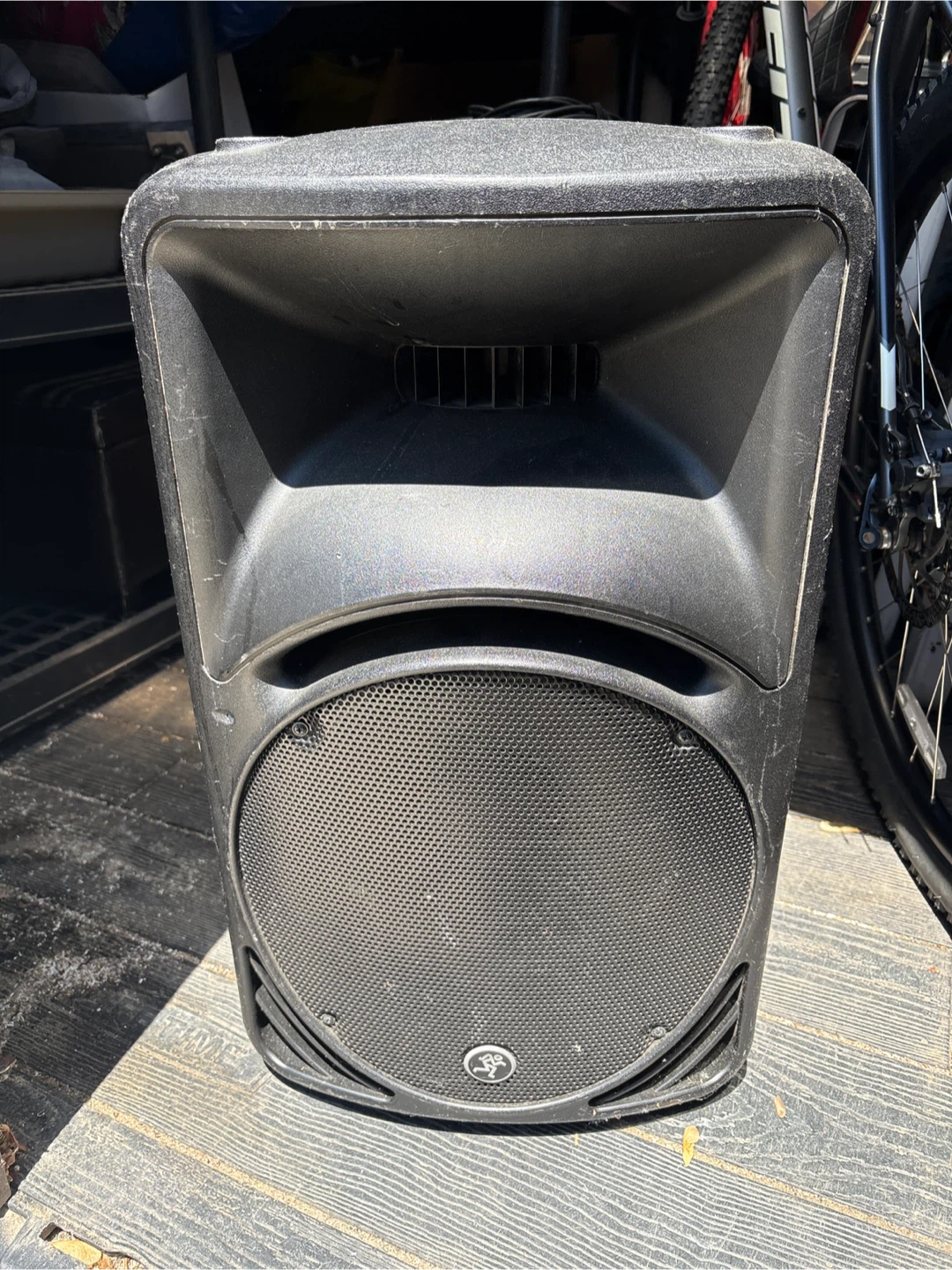 Two Mackie SRM450 Active Loudspeaker