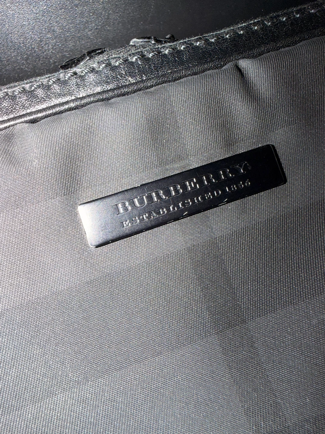 Burberry Black Plaid Padded Laptop Sleeve Case - photo 2