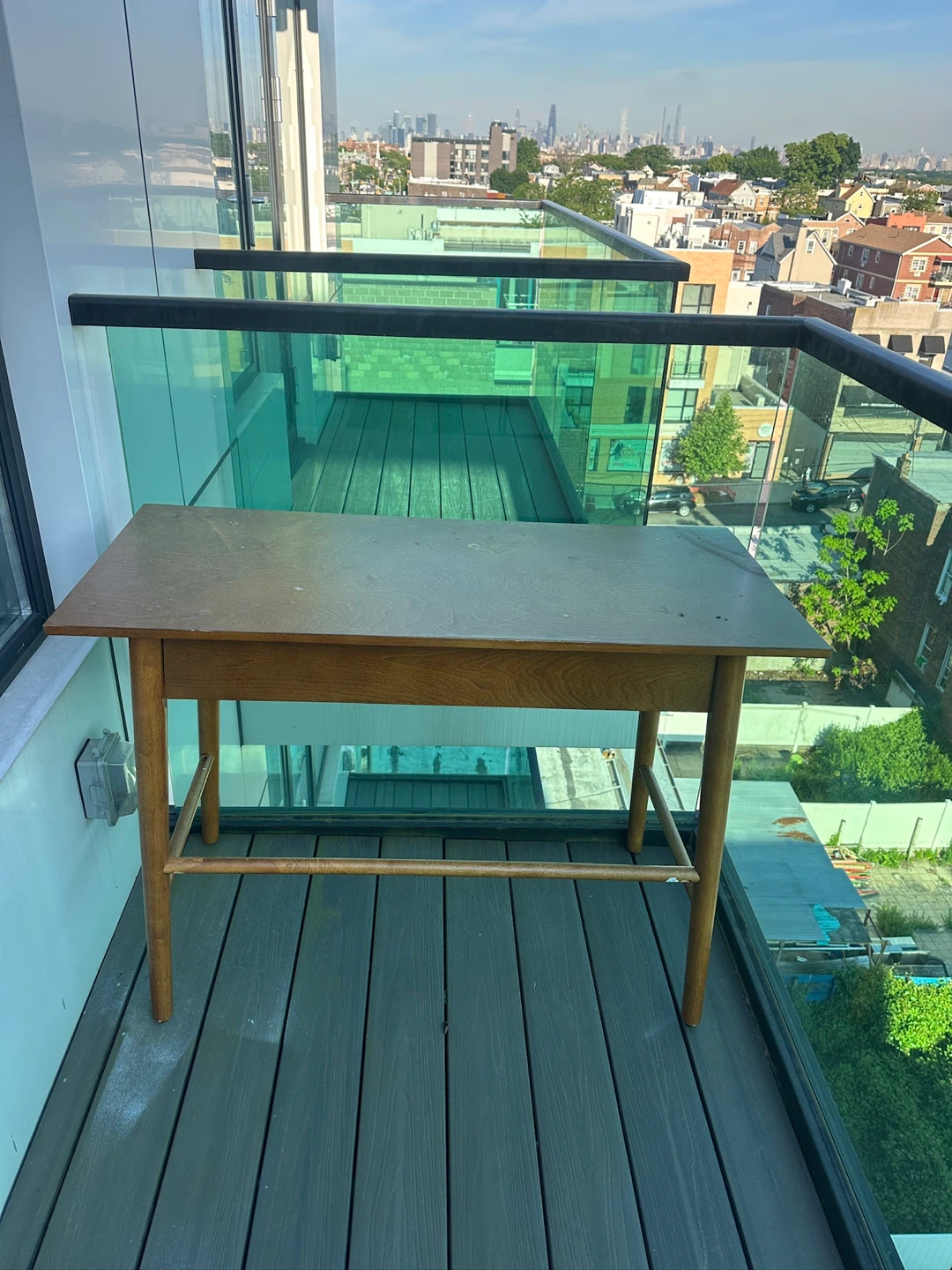 Wooden Desk with Drawer - photo 2