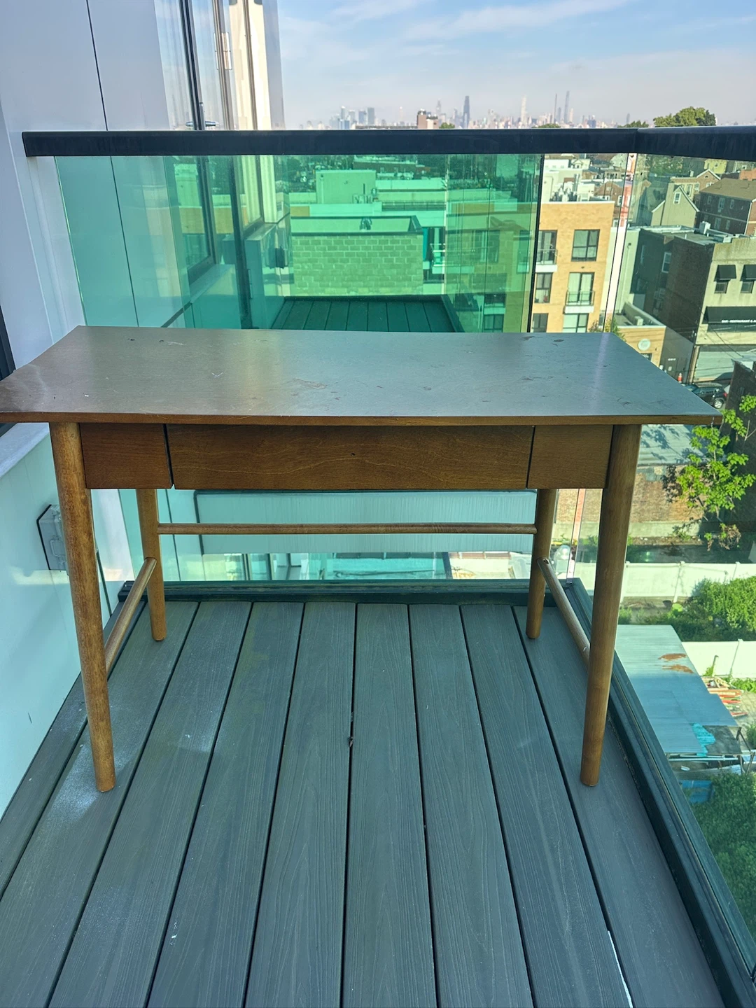 Wooden Desk with Drawer - photo 3