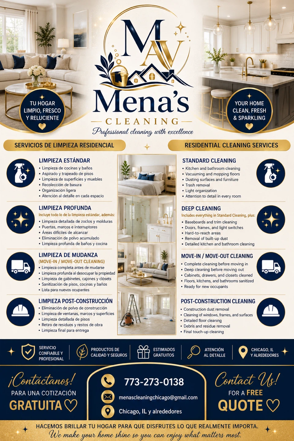Mena's Cleaning Services Flyer