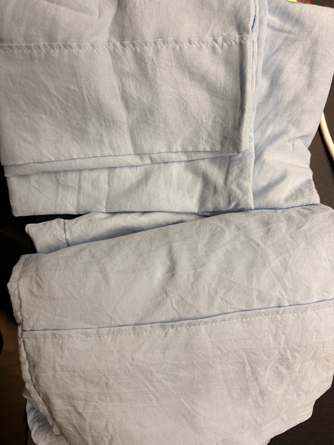 Light Blue Twin Sheet + Pillowcase