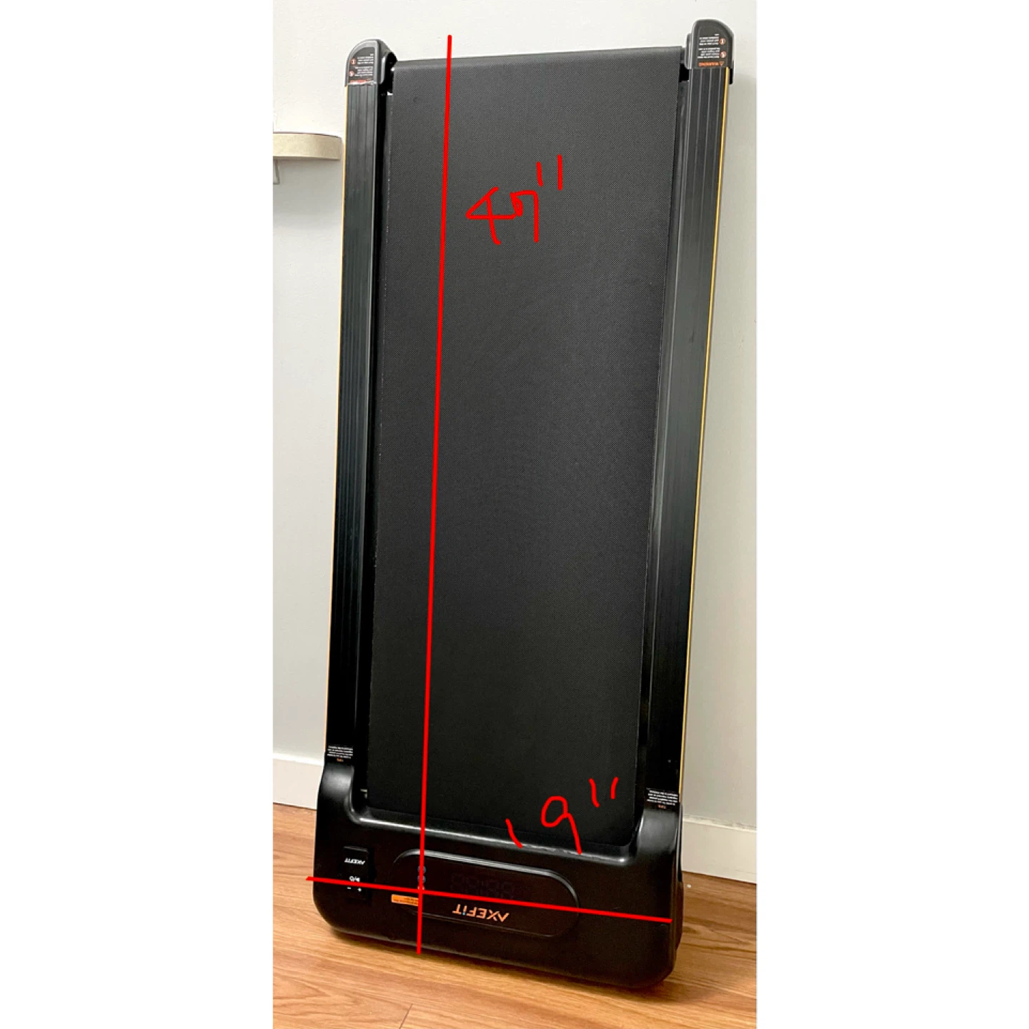 AXEFIT Walking Pad Treadmill with incline
