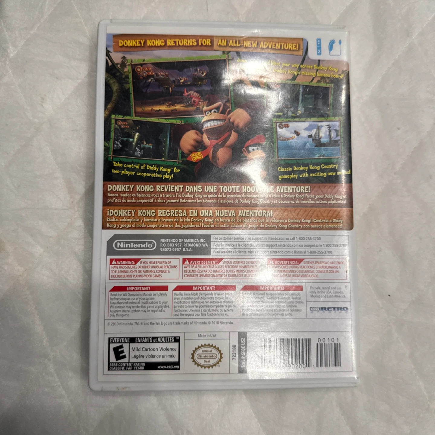 Nintendo Wii Donkey Kong Country Returns Game - photo 3