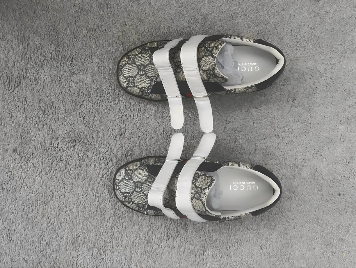 Kids Gucci Ace GG Supreme Shoes - photo 4