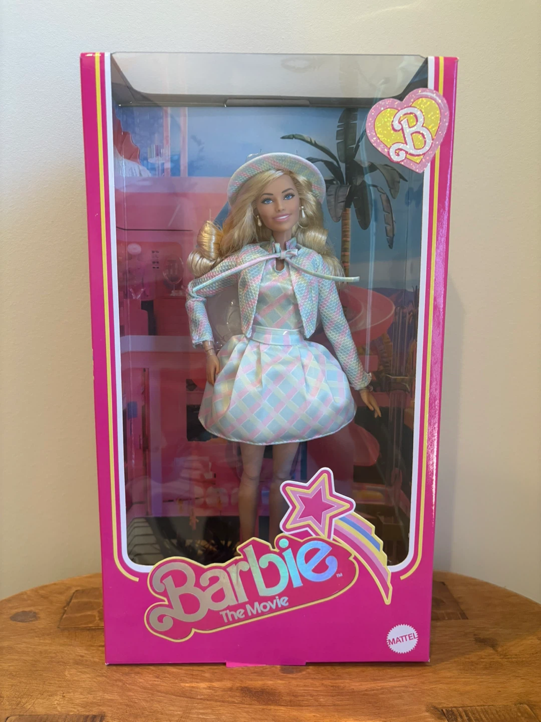 Barbie The Movie Doll Blue Plaid