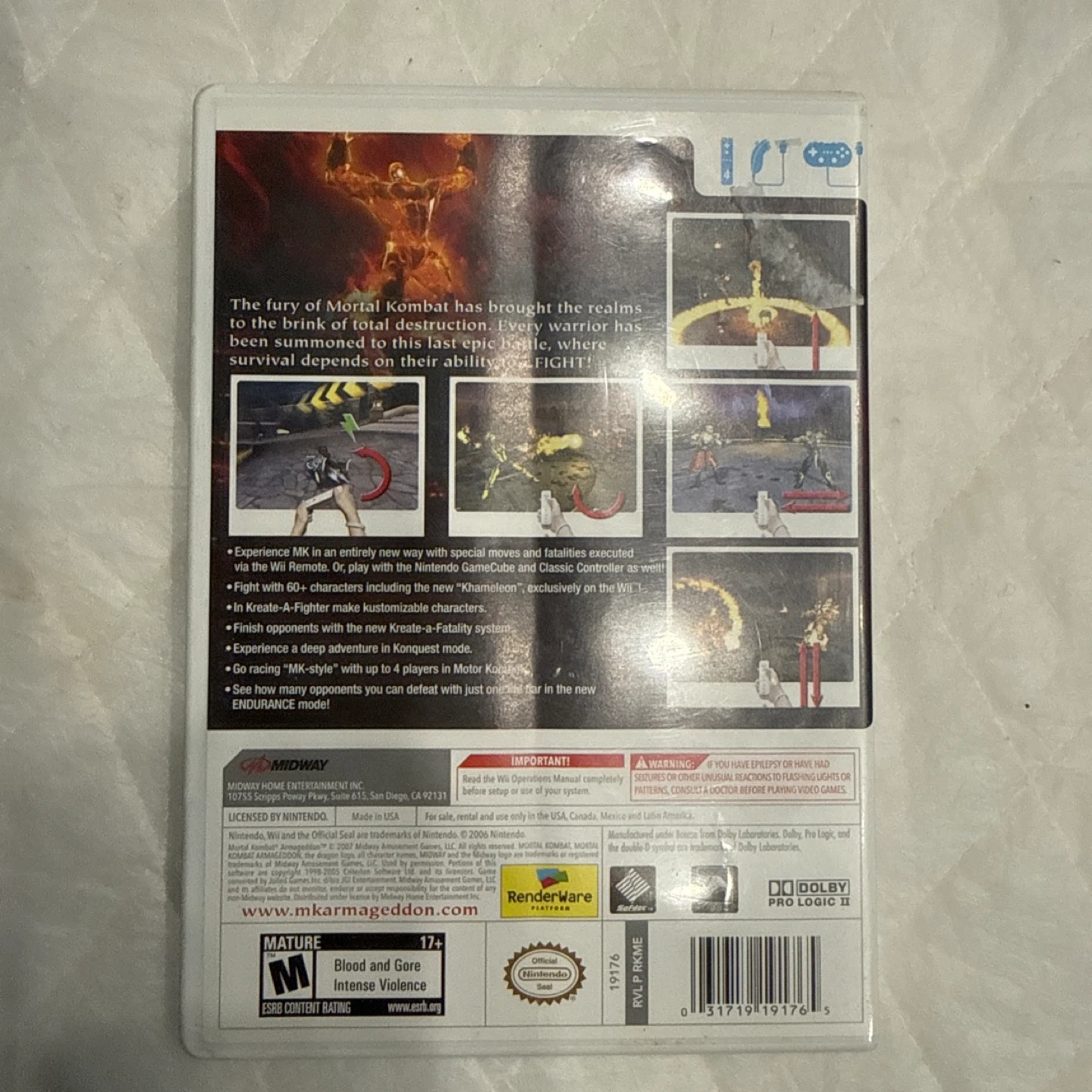 Wii Mortal Kombat Armageddon Game - photo 3
