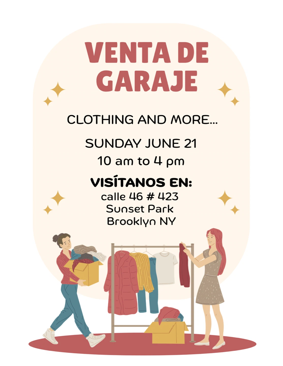 Clothing and More Garage Sale