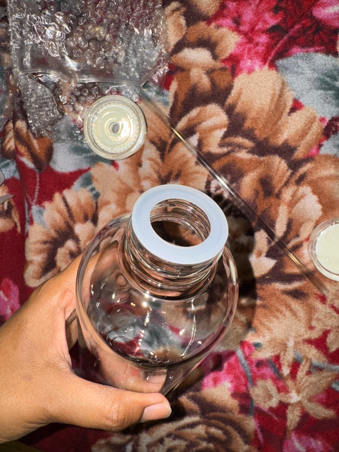 Brand new Glass Water Bottle with Time Markings - photo 3
