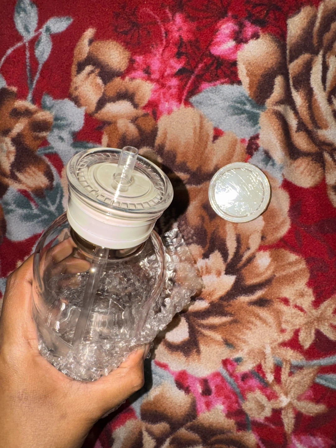 Brand new Glass Water Bottle with Time Markings - photo 2