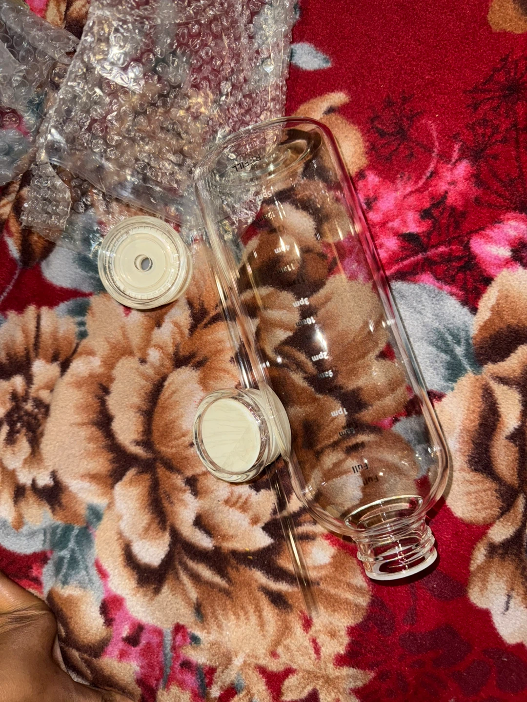 Brand new Glass Water Bottle with Time Markings - photo 4