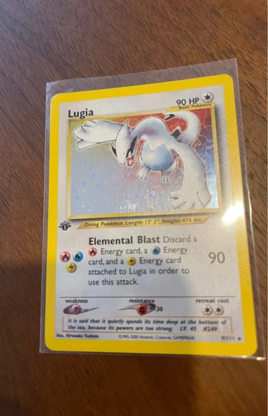 1st Edition Lugia Pokemon Card