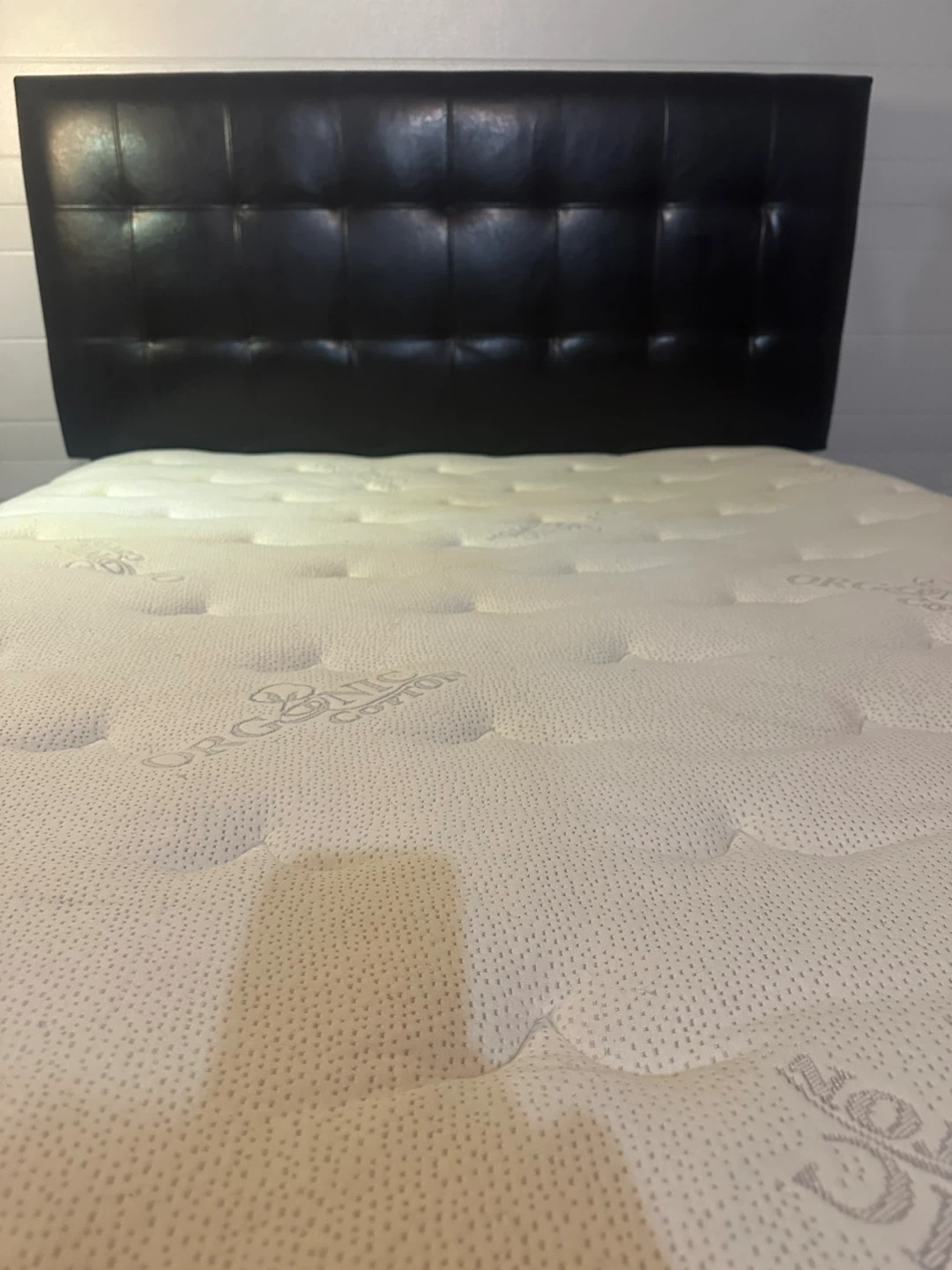 DOUBLE SIZE BED + MATTRESS (DARK BROWN) COMPLETE SET - photo 2