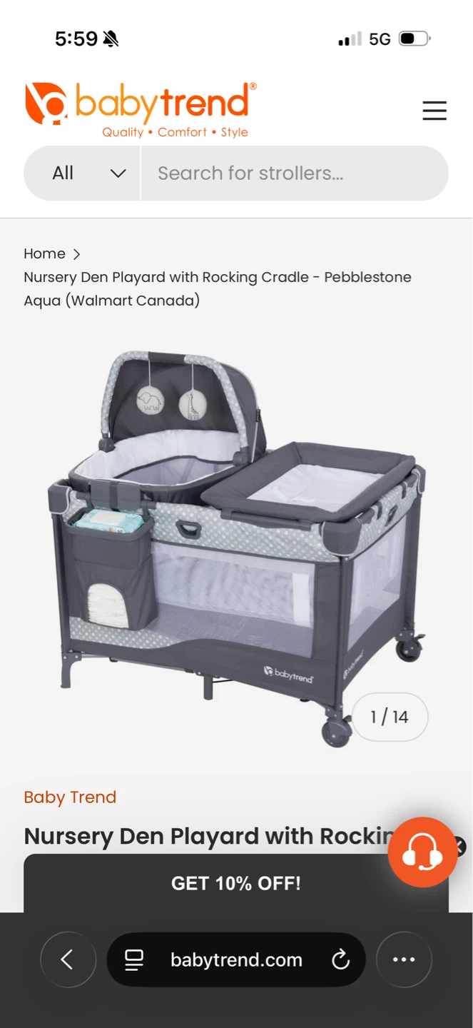 Baby Trend Playpen with Bassinet and Changer - photo 3