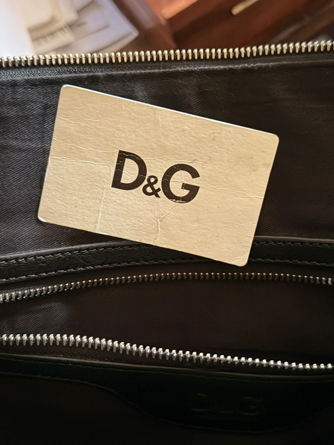 Dolce & Gabbana D&G Black Leather Briefcase/Laptop Bag - photo 5