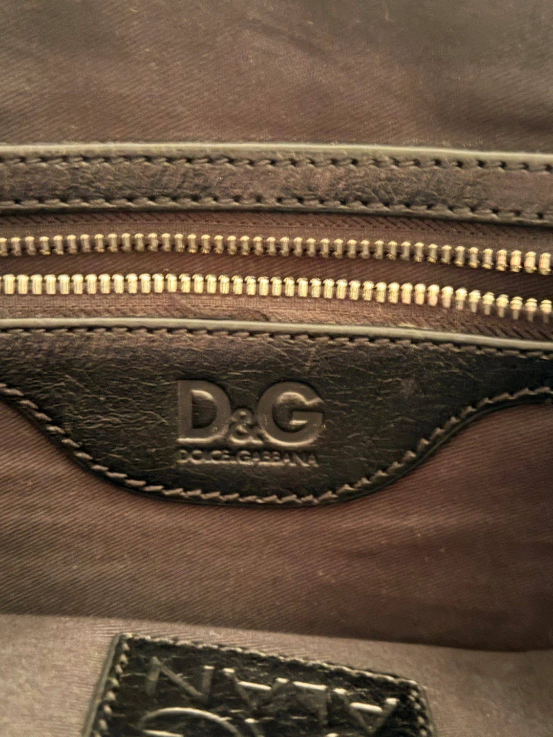Dolce & Gabbana D&G Black Leather Briefcase/Laptop Bag - photo 4