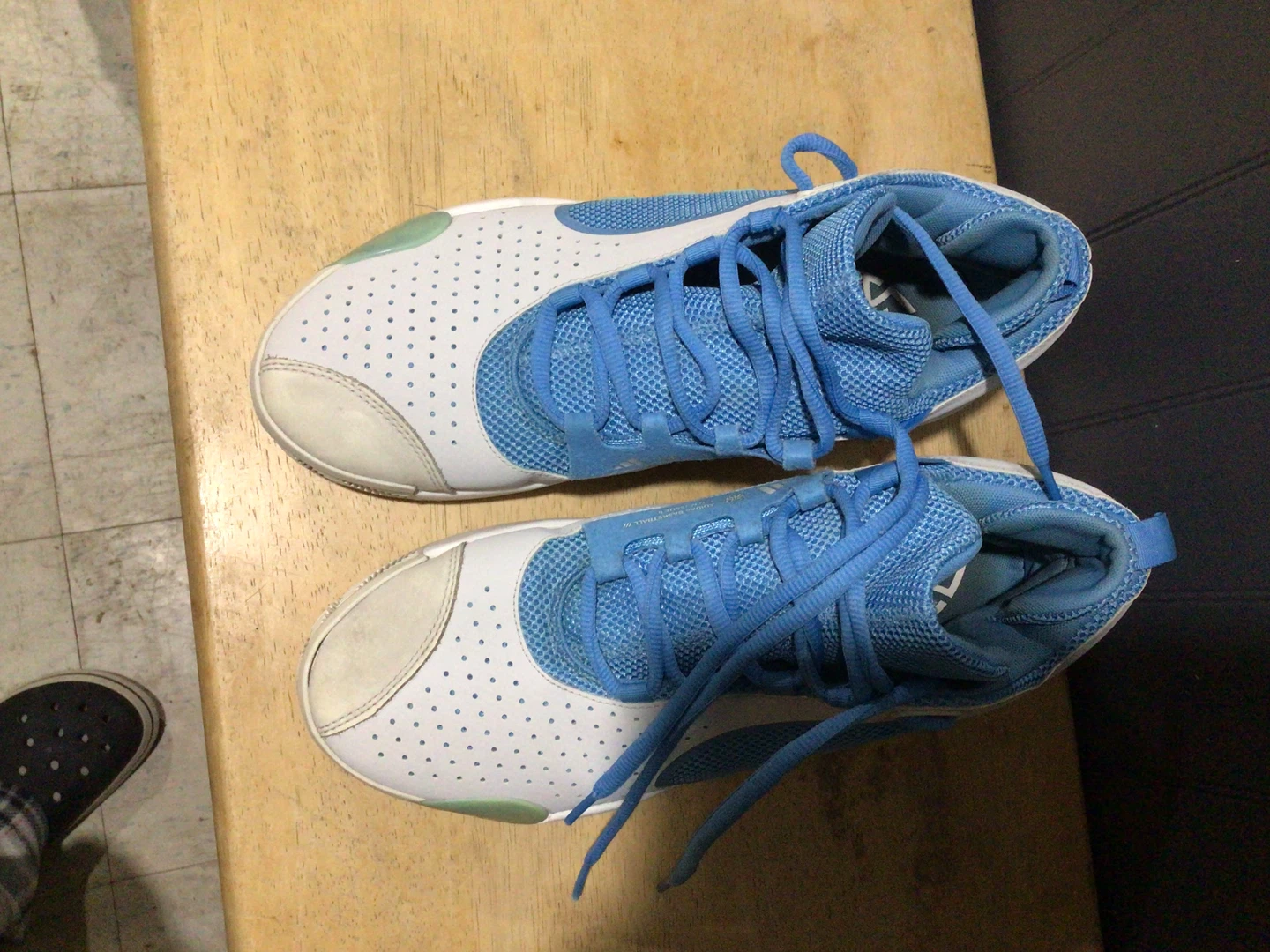 Adidas Lightstrike White & Blue Basketball Sneakers - photo 5