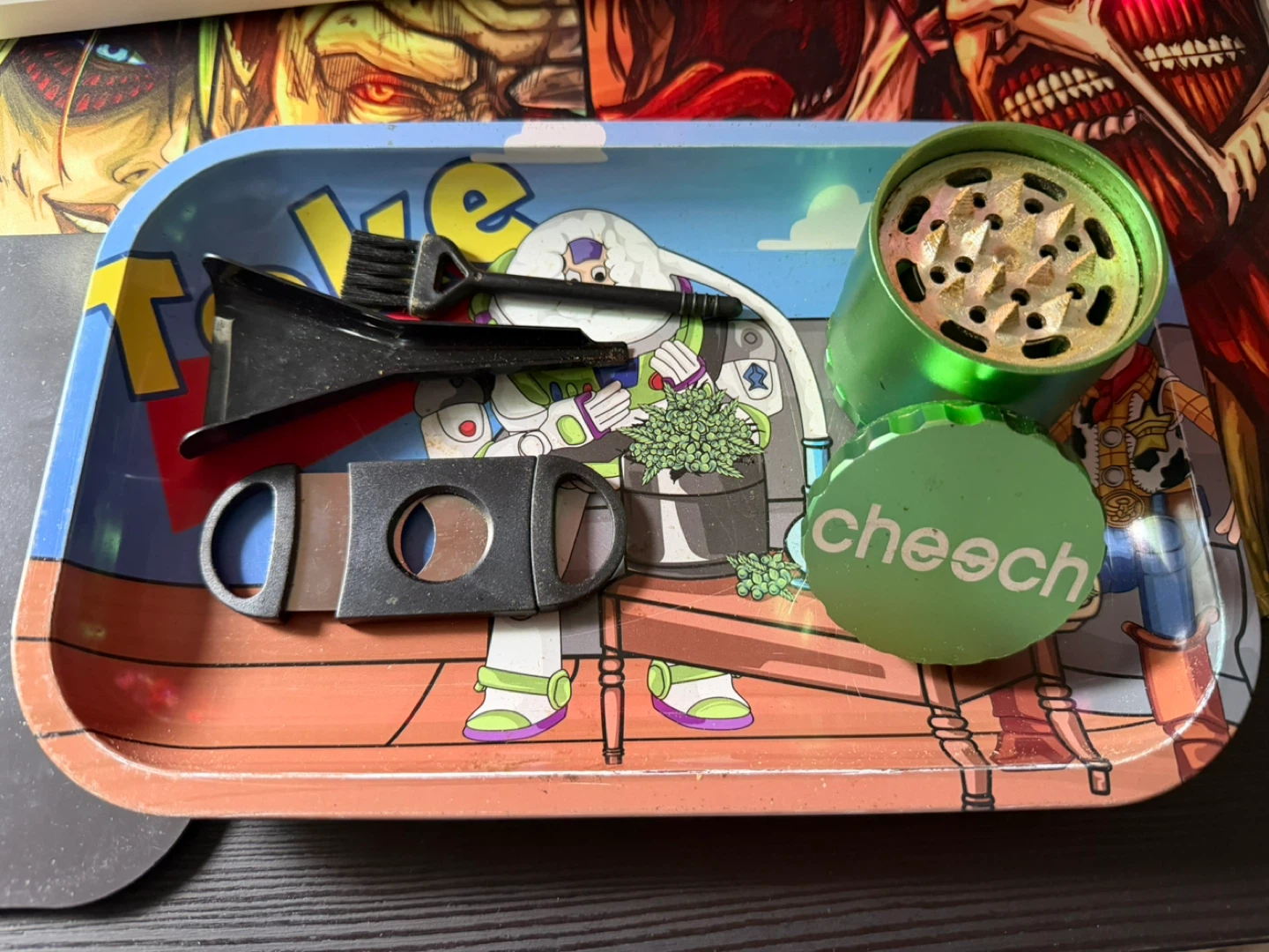 Rolling Tray Set with grinder and magnetic cover - photo 2