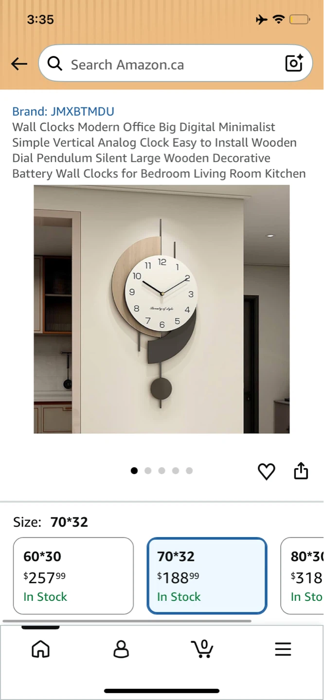 New Modern Wooden Wall Clock