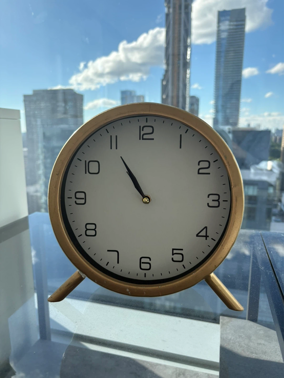 Gold Desk Clock