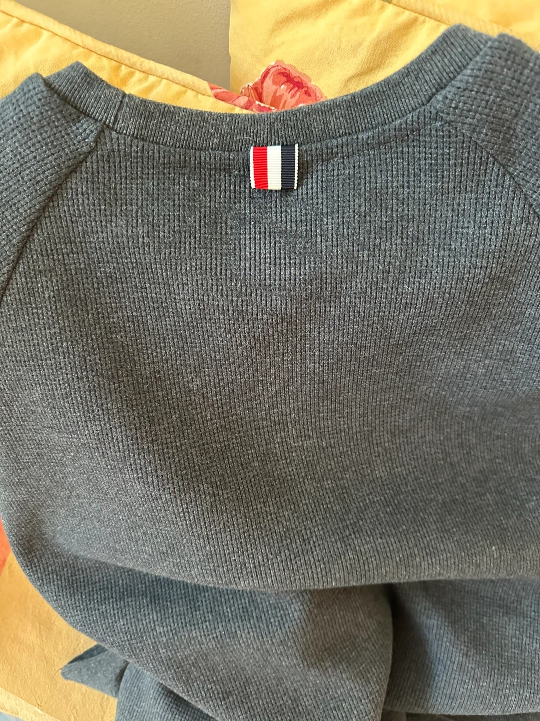 Authentic Thom Browne Grey Cotton Thermal Shirt - photo 3