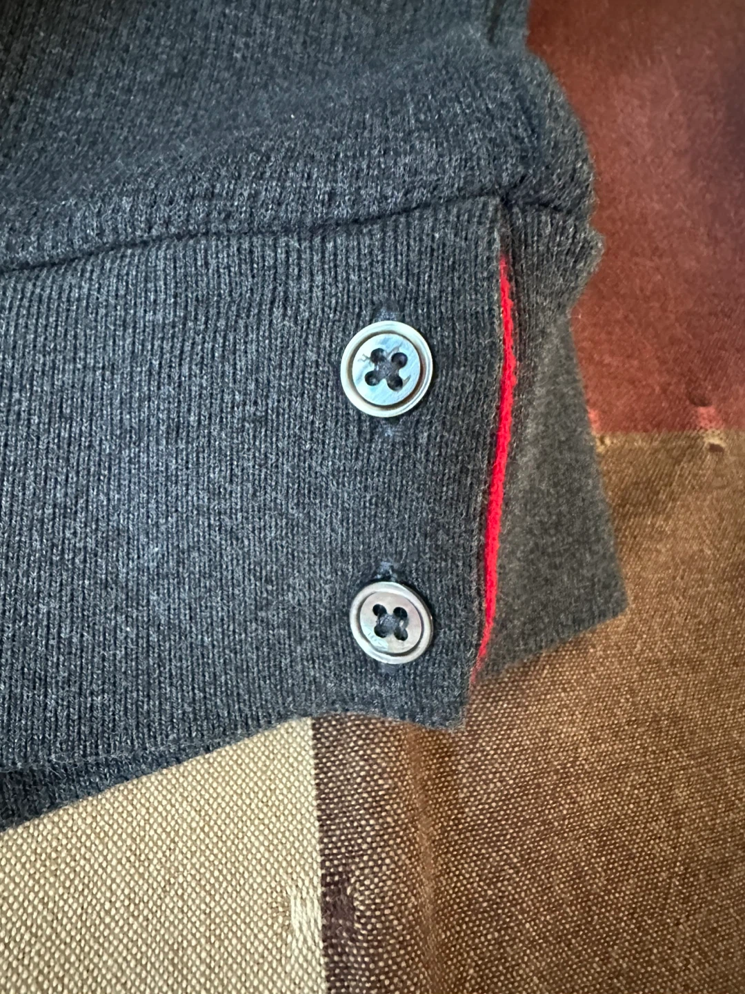 Authentic Thom Browne Grey Cotton Thermal Shirt - photo 4