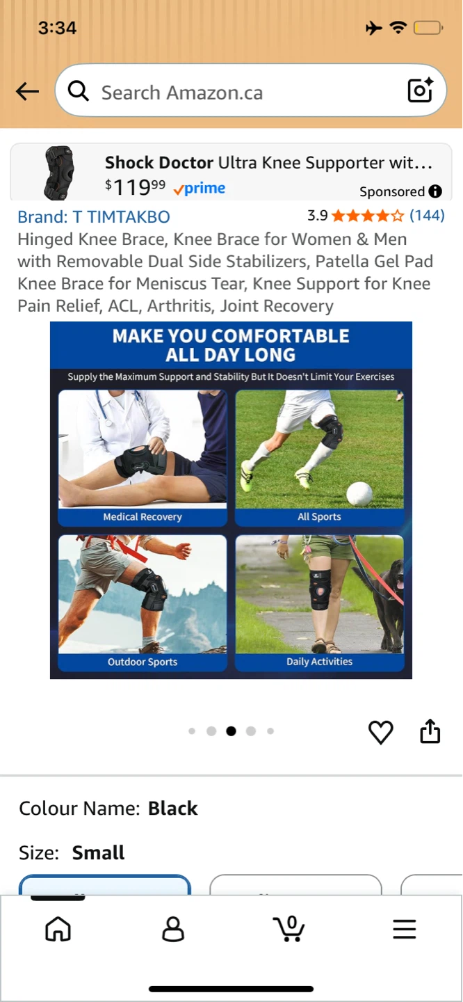 Shock Doctor Ultra Knee Supporter with Hinged Brace - photo 2