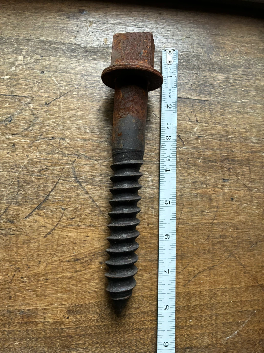 BIG SCREW Vintage Railway Bolt Track Chair Sleeper Anchor - photo 5