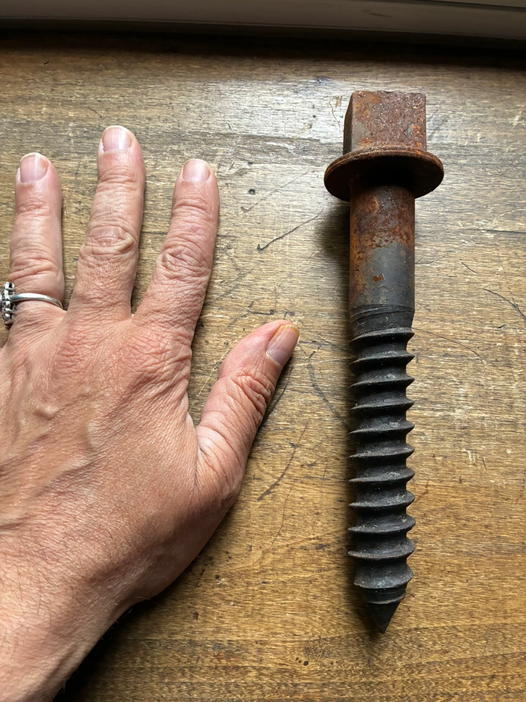 BIG SCREW Vintage Railway Bolt Track Chair Sleeper Anchor