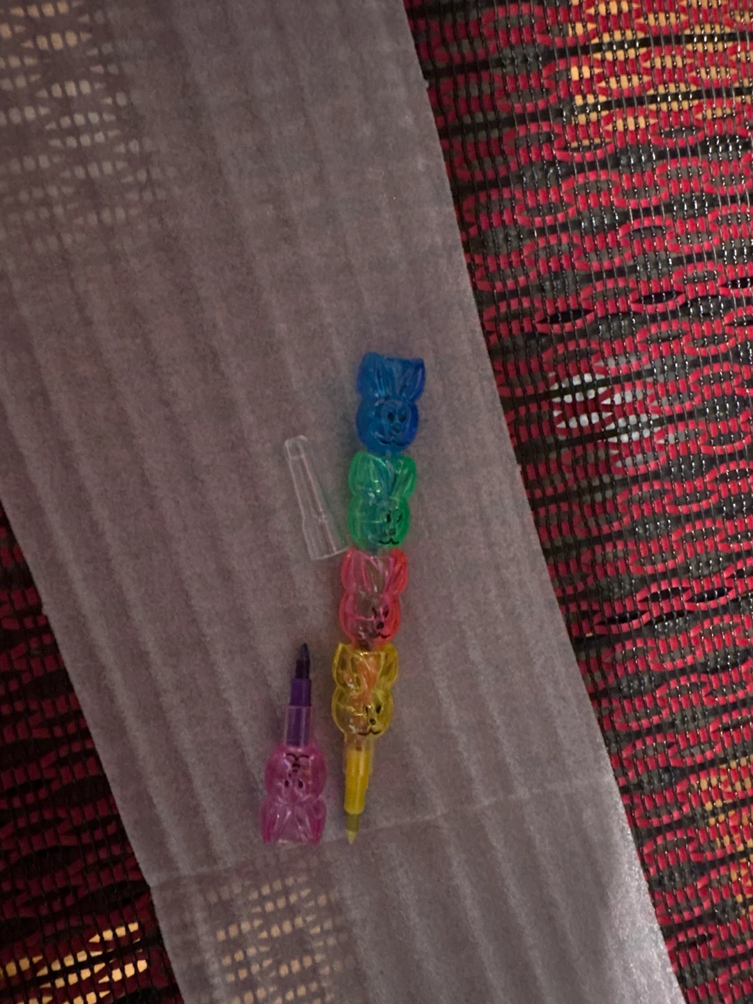 ⚽️ Bunny Stackable colored Pens - Set of 5