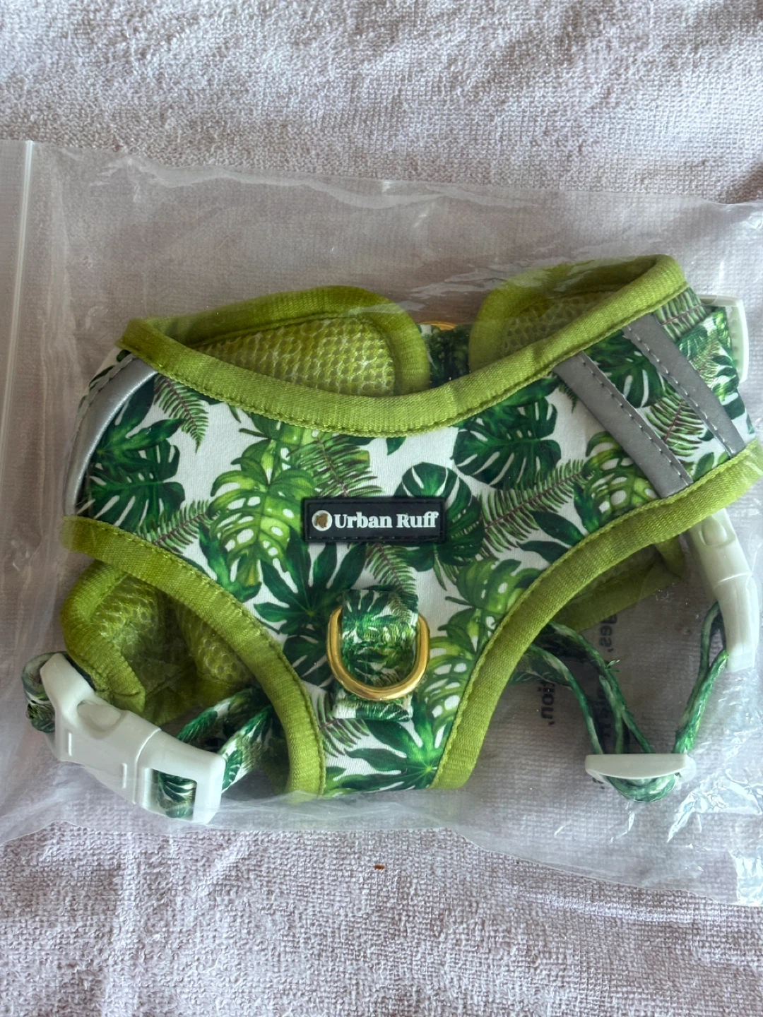 Urban Ruff Dog Harness - Tropical Leaf Print