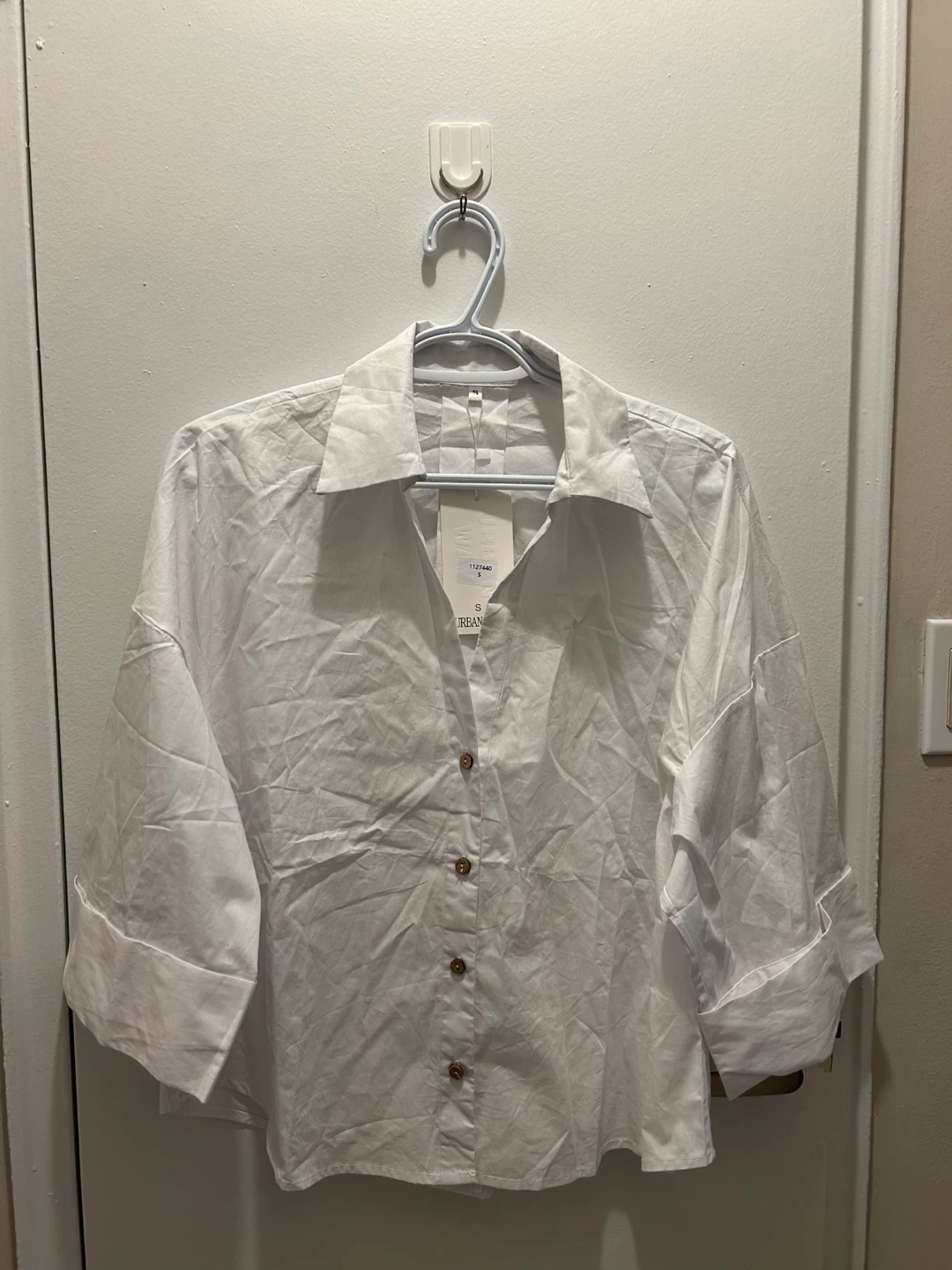 Brand New White Button Down Shirt - Size S (With Tags)
