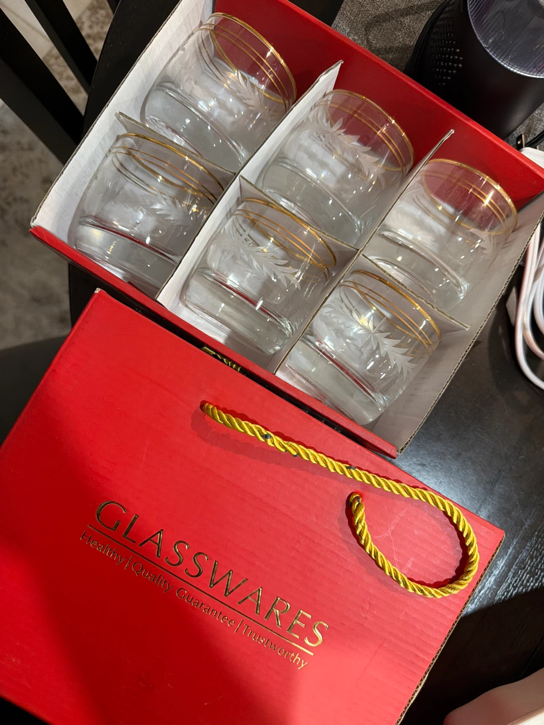 Samantha Pynn Hobnail Goblet Glasses Set of 4
