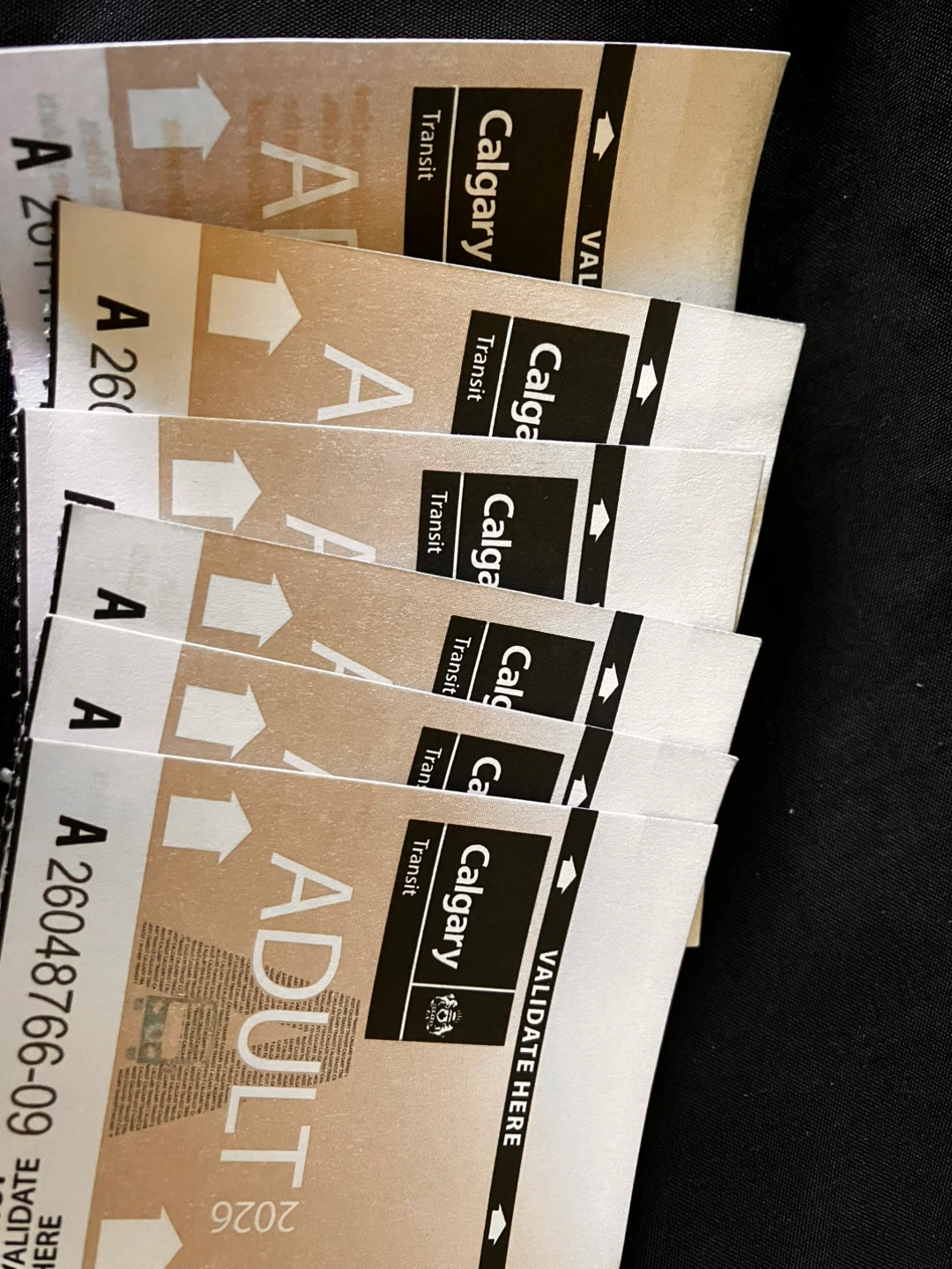 Calgary Transit Adult Tickets