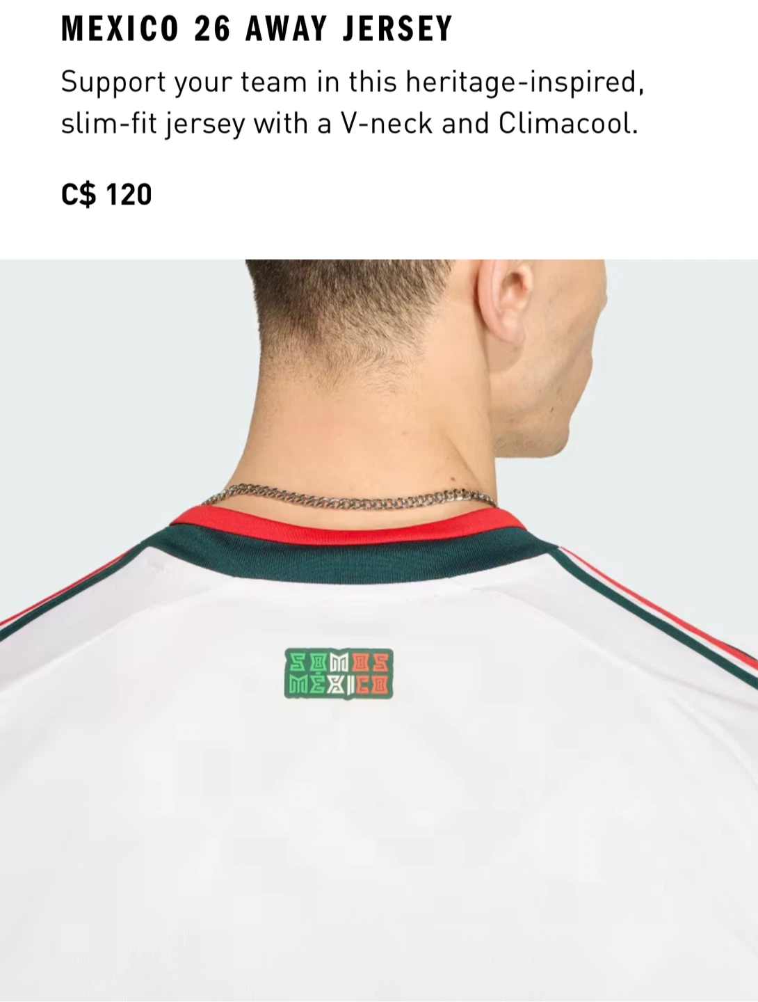 Adidas Mexico 26 Away Jersey - M and XS available - photo 5