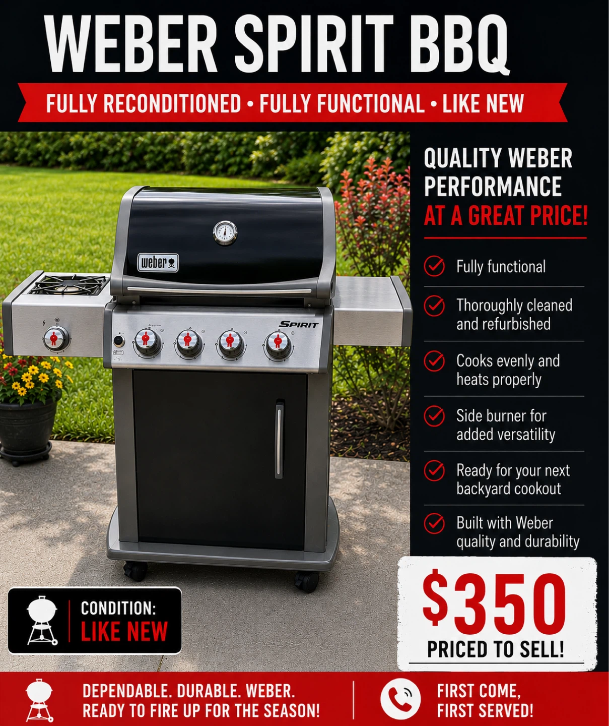 Weber Spirit BBQ - photo 5